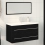 Bathroom Sink Cabinet with Built-in Sink Black Oak Crafted Wood by , bathroom vanities - Ref: Foro24-3333134, Price: 286,43 €...