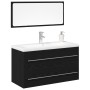 Bathroom Sink Cabinet with Built-in Sink Black Oak Crafted Wood by , bathroom vanities - Ref: Foro24-3333134, Price: 286,43 €...