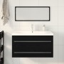 Bathroom Sink Cabinet with Built-in Sink Black Oak Crafted Wood by , bathroom vanities - Ref: Foro24-3333134, Price: 286,43 €...