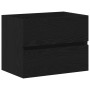 Spülenschrank mit integrierter Schüssel Schwarze Eiche MDF, Spülenschrank Schwarze Eiche 60x38,5x45 cm MDF von , Badezimmerwa...