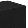 Hallway Cabinets 2 pcs Black Oak Elaborated Wood by , Lockers and storage cabinets - Ref: Foro24-3333155, Price: 164,95 €, Di...