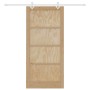 Puerta Corredera  con Juego de Herrajes 93x202 cm de Madera Sólida de Pino, Puerta Interior | Foro24.es | Tu tienda online para hogar, jardín y más Foro24.es