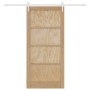 Schiebetür mit Beschlagsatz 93x202 cm aus massivem Zirbenholz, Innentür von , Türen für zu Hause - Ref: Foro24-3333766, Preis...