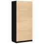 Black Oak Cabinet 80x51x180 cm Made wood by , Wardrobes - Ref: Foro24-3333855, Price: 229,85 €, Discount: %