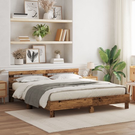 Bettgestell Alt rustikal Massivholz Alt | Foro24.es | Tu tienda online para hogar, jardín y más Foro24.es