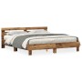 Estructura de Cama Madera Vieja Rústica Madera Maciza Recuperada | Foro24.es | Tu tienda online para hogar, jardín y más Foro24.es