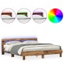 Estructura de Cama Madera Vieja Rústica Madera Maciza Recuperada | Foro24.es | Tu tienda online para hogar, jardín y más Foro24.es