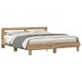 Bettgestell aus technischer Eiche 180 x 200 cm von , Betten und Lattenroste - Ref: Foro24-3333937, Preis: 122,83 €, Rabatt: %