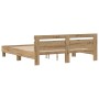 Bettgestell aus technischer Eiche 180 x 200 cm von , Betten und Lattenroste - Ref: Foro24-3333937, Preis: 122,83 €, Rabatt: %