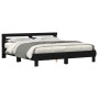 Oak Bed Frame Black Oak Solid Oak by , Beds and slatted bases - Ref: Foro24-3333938, Price: 130,63 €, Discount: %