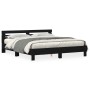 Oak Bed Frame Black Oak Solid Oak by , Beds and slatted bases - Ref: Foro24-3333938, Price: 130,63 €, Discount: %