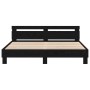 Oak Bed Frame Black Oak Solid Oak by , Beds and slatted bases - Ref: Foro24-3333938, Price: 130,63 €, Discount: %