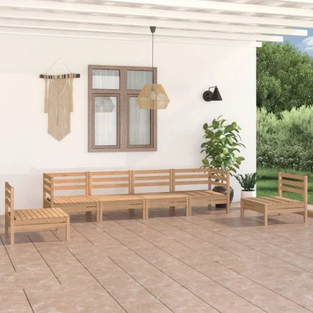Juego de muebles de jardín 6 piezas madera maciza de pino de vidaXL, Conjuntos de jardín - Ref: Foro24-3082542, Precio: 248,1...
