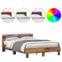 Bed Frame of Recycled Wood 150 x 200 cm by , Beds and slatted bases - Ref: Foro24-3333942, Price: 113,57 €, Discount: %