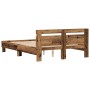 Bed Frame of Recycled Wood 150 x 200 cm by , Beds and slatted bases - Ref: Foro24-3333942, Price: 113,57 €, Discount: %