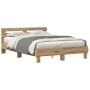 Oak Bed Base Artisan Oak Crafted Wood 140 x 200 cm by , Beds and slatted bases - Ref: Foro24-3333946, Price: 126,36 €, Discou...
