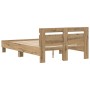 Bed Frame Handmade Oak Solid Oak by , Beds and slatted bases - Ref: Foro24-3333949, Price: 114,33 €, Discount: %