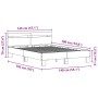 Bettgestell aus recyceltem Holz 140 x 190 cm Cabrio | Foro24.es | Tu tienda online para hogar, jardín y más Foro24.es