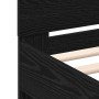 Estructura de Cama Negra Roble negro Madera 140 x 190 cm Duradera | Foro24.es | Tu tienda online para hogar, jardín y más Foro24.es