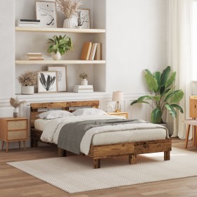 Antique Wood Bed Frame 120 x 190 cm Durable by , Beds and slatted bases - Ref: Foro24-3333957, Price: 137,55 €, Discount: %