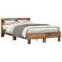 Antique Wood Bed Frame 120 x 190 cm Durable by , Beds and slatted bases - Ref: Foro24-3333957, Price: 137,55 €, Discount: %