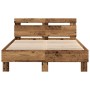 Antique Wood Bed Frame 120 x 190 cm Durable by , Beds and slatted bases - Ref: Foro24-3333957, Price: 137,55 €, Discount: %