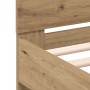 Oak Bed Frame Handmade Oak Wood Elaborated by , Beds and slatted bases - Ref: Foro24-3333958, Price: 128,66 €, Discount: %