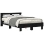 Bed Frame with Black Oak Slats Made Wood by , Beds and slatted bases - Ref: Foro24-3333959, Price: 141,88 €, Discount: %