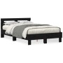Bed Frame with Black Oak Slats Made Wood by , Beds and slatted bases - Ref: Foro24-3333959, Price: 141,88 €, Discount: %