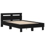 Bettgestell mit schwarzen Eichenlatten aus Holz | Foro24.es | Tu tienda online para hogar, jardín y más Foro24.es