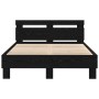 Bettgestell mit schwarzen Eichenlatten aus Holz | Foro24.es | Tu tienda online para hogar, jardín y más Foro24.es