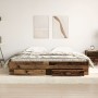 Bett mit Schubladen aus gealtertem Holzwerkstoff 180x200 cm von , Betten und Lattenroste - Ref: Foro24-3333960, Preis: 200,05...
