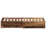 Bed with drawers aged engineered wood 180x200 cm by , Beds and slatted bases - Ref: Foro24-3333960, Price: 200,05 €, Discount: %