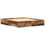 Bett mit Schubladen aus gealtertem Holzwerkstoff 180x200 cm von , Betten und Lattenroste - Ref: Foro24-3333960, Preis: 200,05...