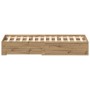 Bed with drawers engineered oak artisan 180x200 cm by , Beds and slatted bases - Ref: Foro24-3333961, Price: 200,05 €, Discou...