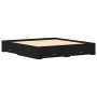Bett mit Schubladen Holzwerkstoff Eiche schwarz 180x200 cm von , Betten und Lattenroste - Ref: Foro24-3333962, Preis: 212,58 ...