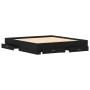 Bett mit Schubladen Holzwerkstoff Eiche schwarz 180x200 cm von , Betten und Lattenroste - Ref: Foro24-3333962, Preis: 212,58 ...