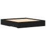 Bett mit Schubladen Holzwerkstoff Eiche schwarz 180x200 cm von , Betten und Lattenroste - Ref: Foro24-3333962, Preis: 212,58 ...