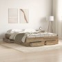 Artisan Oak Bed Frame with Drawers Crafted Wood by , Beds and slatted bases - Ref: Foro24-3333964, Price: 185,74 €, Discount: %