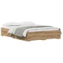 Artisan Oak Bed Frame with Drawers Crafted Wood by , Beds and slatted bases - Ref: Foro24-3333964, Price: 185,74 €, Discount: %