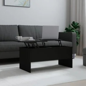 Mesa de centro madera contrachapada negra 102x50,5x46,5 cm de vidaXL, Mesas de centro - Ref: Foro24-809720, Precio: 80,48 €, ...
