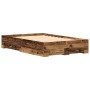 Bed with drawers aged engineered wood 120x200 cm by , Beds and slatted bases - Ref: Foro24-3333969, Price: 174,34 €, Discount: %
