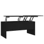 Black plywood coffee table 102x50.5x46.5 cm by vidaXL, Coffee table - Ref: Foro24-809720, Price: 80,48 €, Discount: %