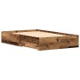 Bett mit Schubladen aus gealtertem Holzwerkstoff 120x200 cm von , Betten und Lattenroste - Ref: Foro24-3333969, Preis: 174,34...