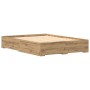 Artisan Engineered Wood Bed Frame with Drawers by , Beds and slatted bases - Ref: Foro24-3333973, Price: 197,53 €, Discount: %