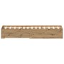 Bed with drawers engineered oak artisan 120x190 cm by , Beds and slatted bases - Ref: Foro24-3333979, Price: 188,31 €, Discou...