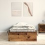 Old Wood Bed Frame 100x200 cm Engineered Wood by , Beds and slatted bases - Ref: Foro24-3333981, Price: 129,45 €, Discount: %
