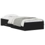 Black Oak Bed Frame 100x200 cm Engineered Wood by , Beds and slatted bases - Ref: Foro24-3333983, Price: 136,54 €, Discount: %