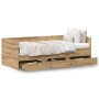 Handgefertigtes Ausziehbett aus Eiche Qualität Holz 90 x 200 cm Langlebig | Foro24.es | Tu tienda online para hogar, jardín y más Foro24.es