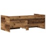 Day Bed with Drawers Aged wood Processed wood by , Beds and slatted bases - Ref: Foro24-3334002, Price: 195,43 €, Discount: %
